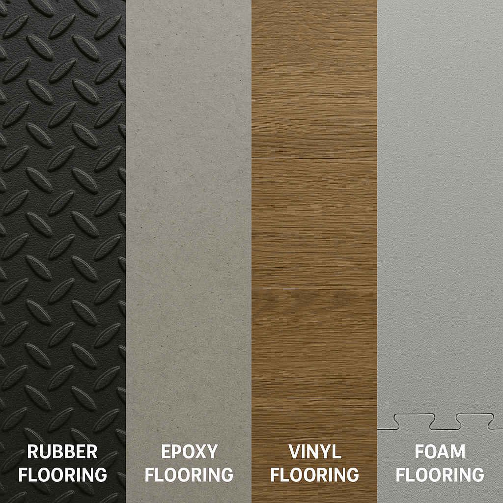 Rubber Flooring vs Other Gym and Workshop Flooring Options: Which is Best?