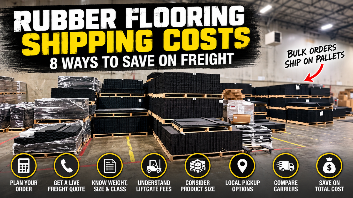 Rubber Flooring Shipping Costs: 8 Ways to Save on Freight