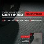 4 pack – Interlocking Rubber Gym Tiles — 22.5" × 22.5" | 1/2" Thick