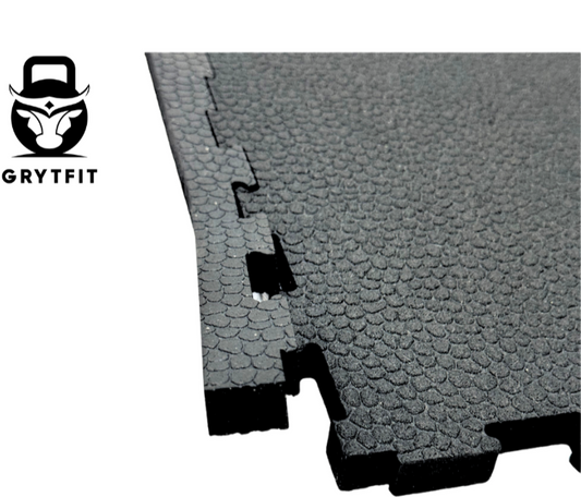 Edge Pieces for 3/4" Thick 20"x20" Interlocking Rubber Mats