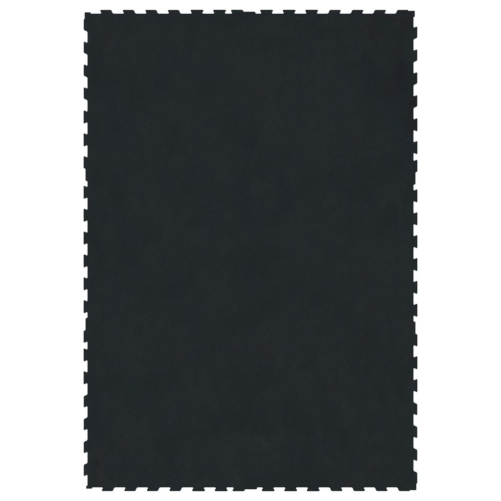 Interlocking 6' × 4' Rubber Gym Mat 3/4" Thick