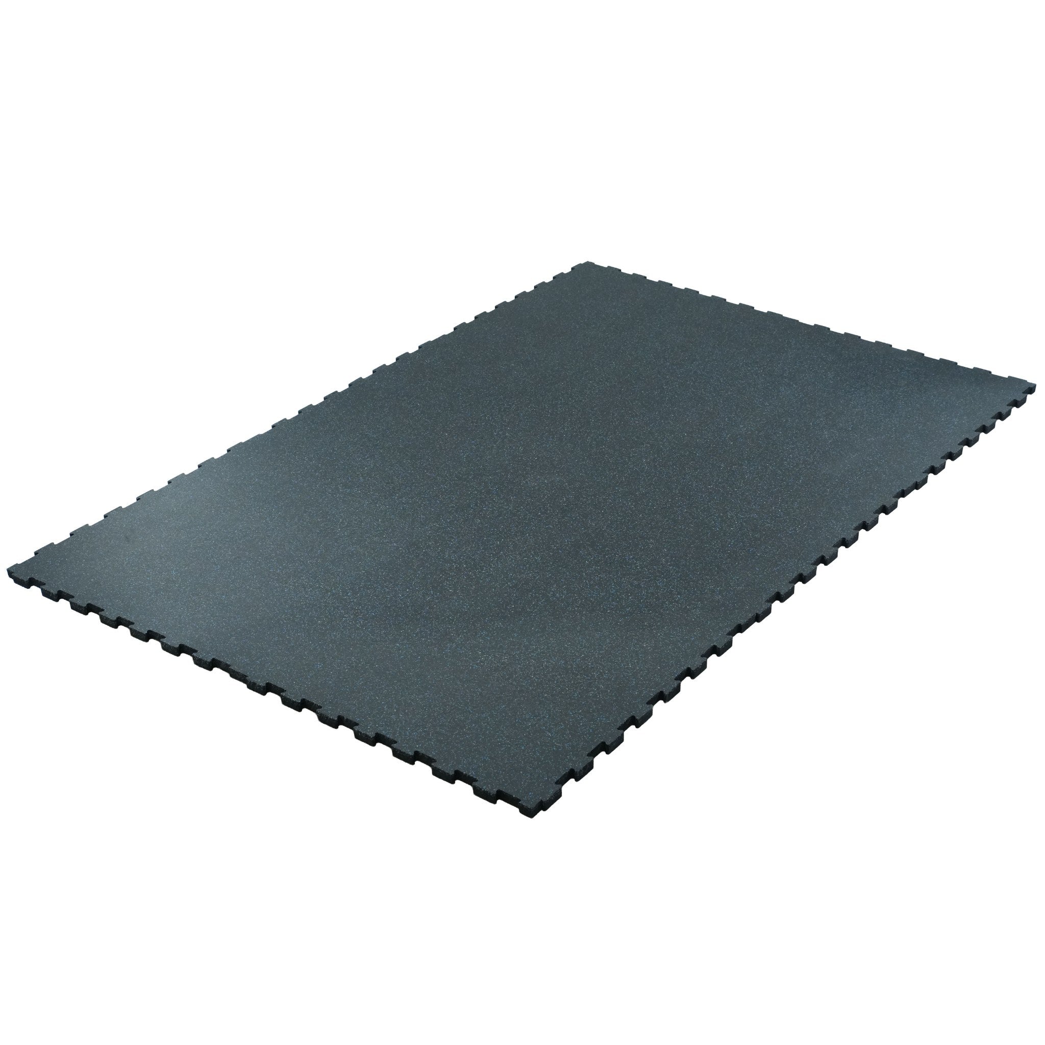 Interlocking 6' × 4' Rubber Gym Mat 3/4" Thick