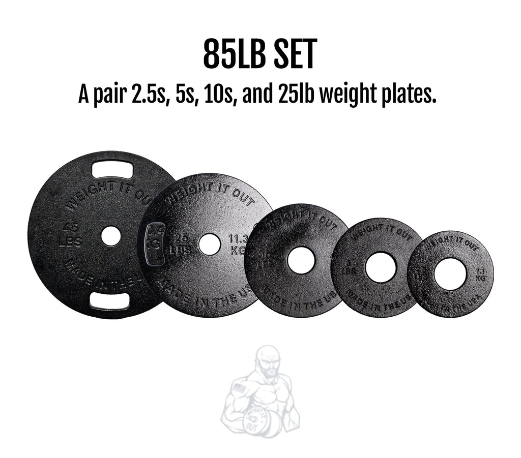 Cast Iron Machined Weight Plate Sets