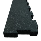 Edge Pieces for Interlocking 6' × 4' Rubber Gym Mat (3/4" Thick)