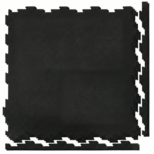 4 pack – Interlocking Rubber Gym Tiles — 22.5" × 22.5" | 1/2" Thick