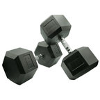GrytFit Rubber Hex Dumbbells