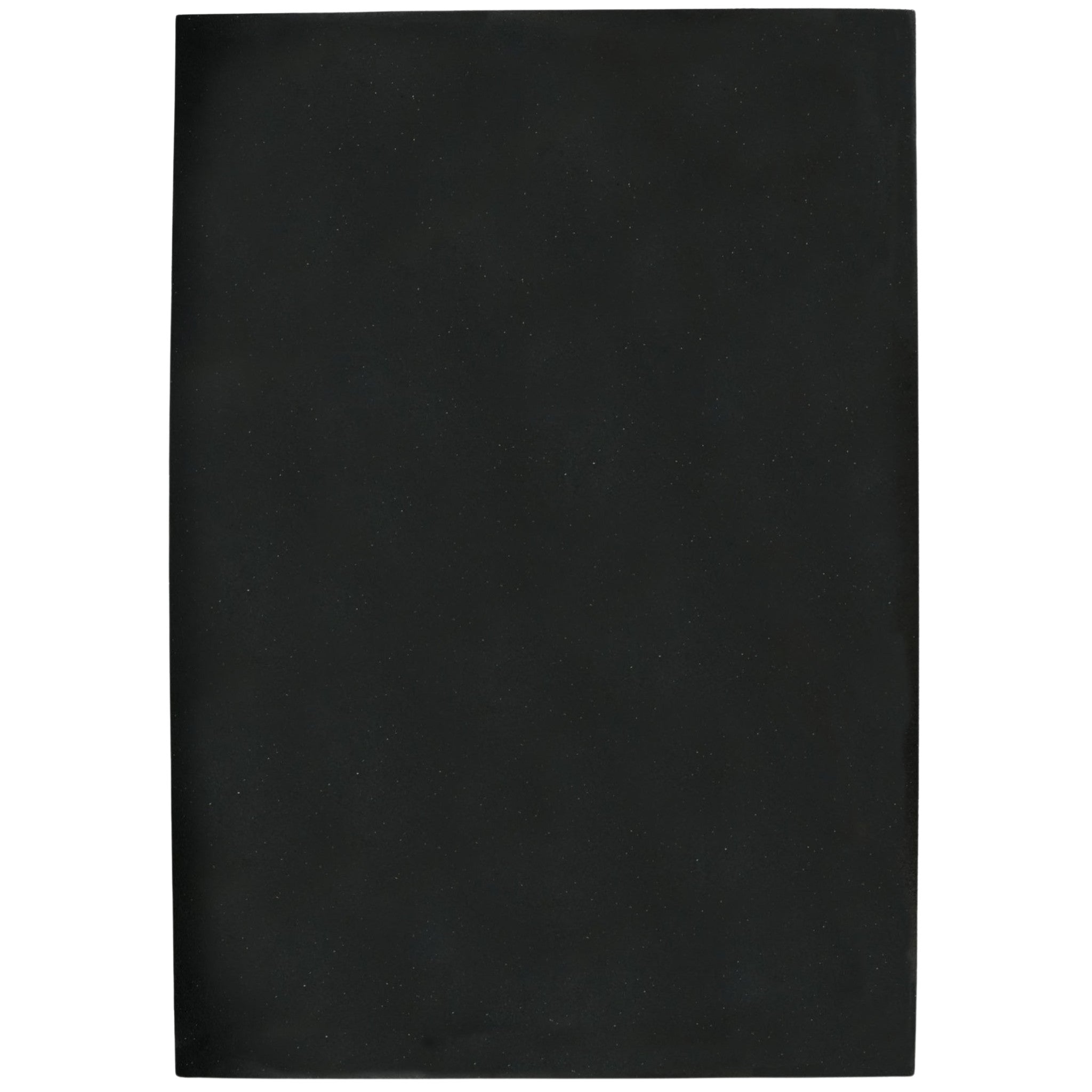 6'x4' Smooth Black Button Bottom Gym Mat
