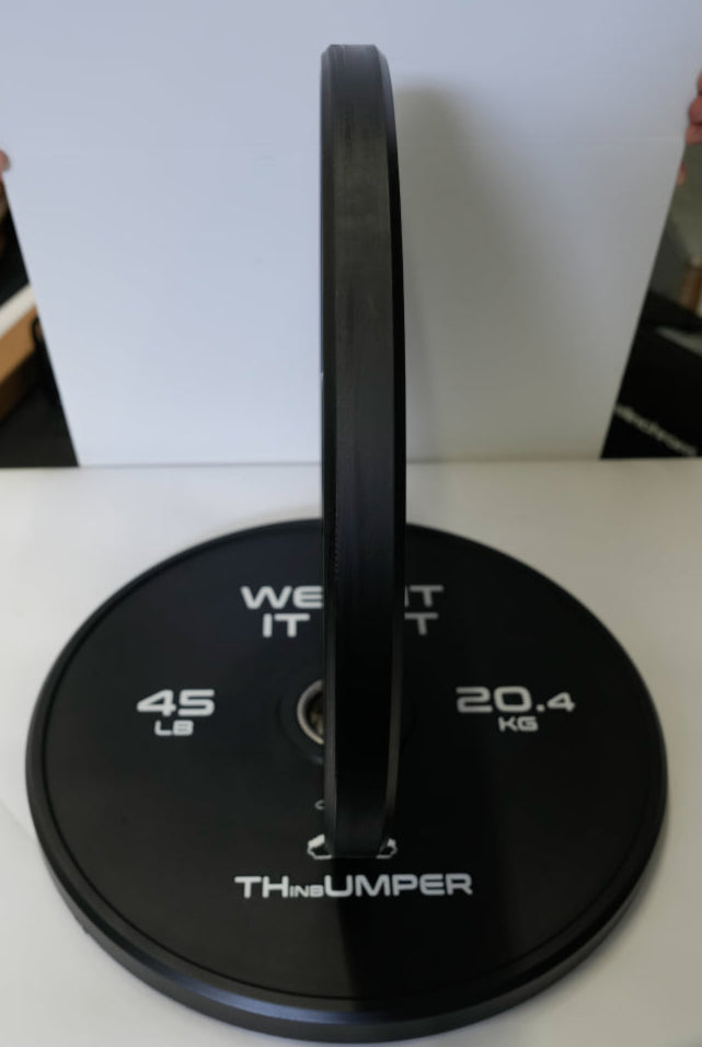 'Thumper' Thin Bumper Weight Plate Pairs. (Thinnest Bumper Plates Ever!)