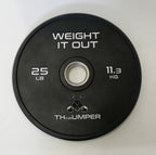 'Thumper' Thin Bumper Weight Plate Sets. (Thinnest Bumper Plates Ever!)