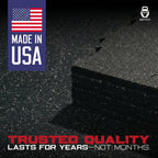 4 pack – Interlocking Rubber Gym Tiles — 22.5" × 22.5" | 1/2" Thick