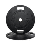 Cast Iron Machined 45lb And Calibrated Solid Steel Weight Plate Sets
