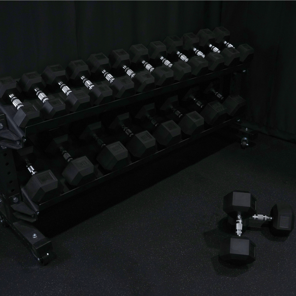 GrytFit Rubber Hex Dumbbells
