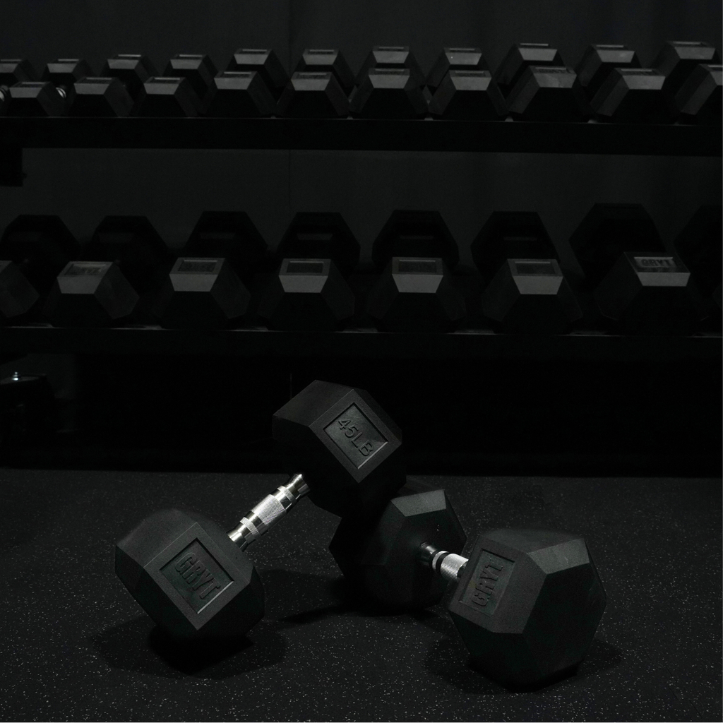 GrytFit Rubber Hex Dumbbells
